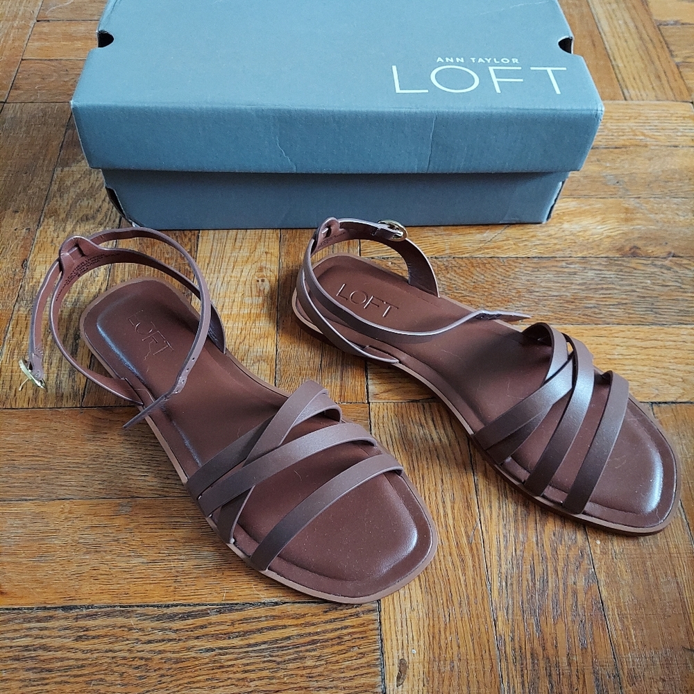 LOFT Leather Sandals